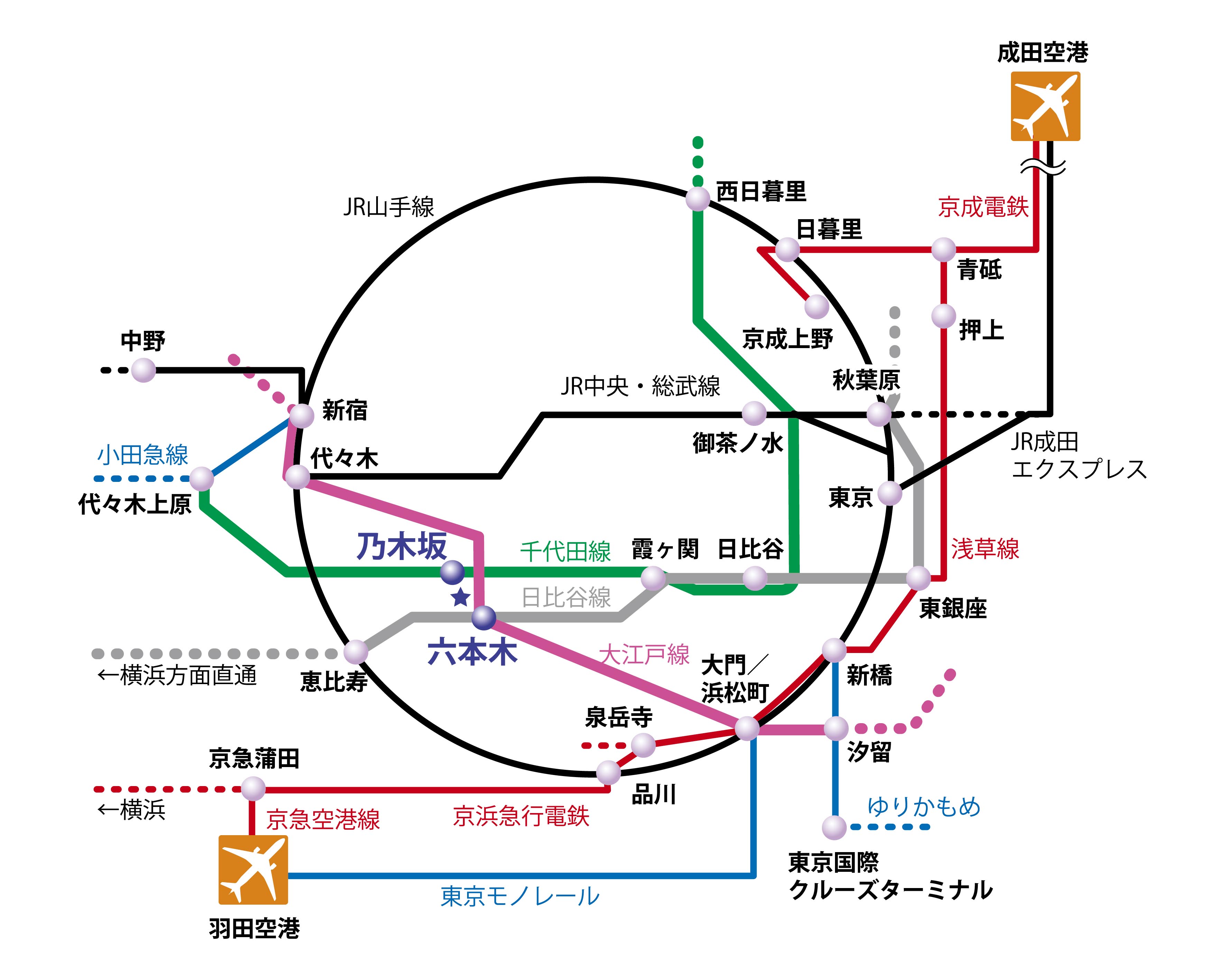 路線 日比谷 図 線