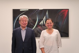 President Tanaka with Belgium Ambassador