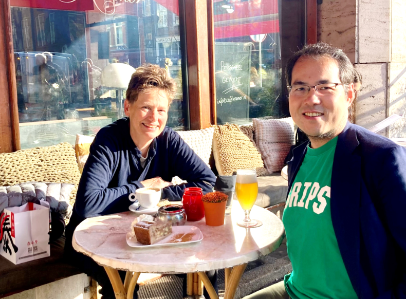 A reunion with Karin in Amsterdam marked the 15th anniversary of the friendship that witnessed those glorious days at GRIPS.