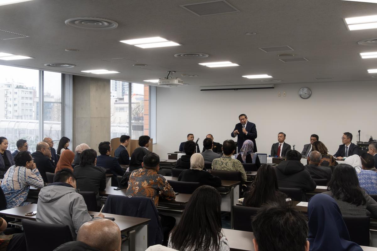 Special Lecture by the Sixth President of the Republic of Indonesia, Dr. Susilo Bambang Yudhoyono held on March 6, 2025 -exchange session with Indonesian students studying in Japan, including those at GRIPS